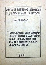 Villa Crespo a la hora del encuentro RELEVAMIENTO DE BARES Y CAFÉ, 1976 18 17 19 2 5 6 8 10 11 13 14 16 22 24 27 28 29 33 Villa Crespo recibió todo tipo de corriente migratorias.
