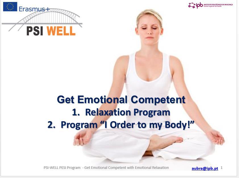 Tabla 2 - T 2 - Obtenga competencia emocional con un programa de relajación T 2: obtener competencia emocional con un programa de relajación: este T es una