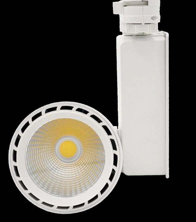 FOCO DE CARRIL Luminaria LED trifásica con >90 TRACK LIGHT 3-phase LED luminaire with >90 Una iluminación óptima es esencial en el ámbito comercial.