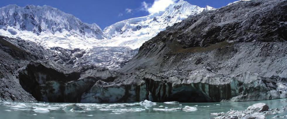 Peligros Geológicos por Procesos Glaciales, Cordillera Blanca - Río Santa 81 Fotografía 54 Nacientes del valle glaciar de