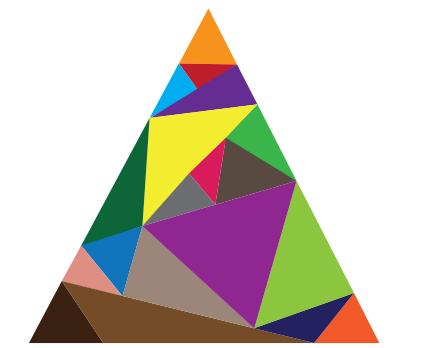 2 1) En la imagen que aparece a continuación, identifica un triángulo acutángulo, un triángulo rectángulo y un triángulo obtusángulo.