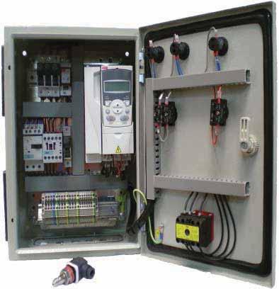 SERIE: MICROVAR Cuadros eléctricos para grupos de presión con VARIADOR ABB CARACTERÍSTICAS Destinado a equipos que requieran presión constante.