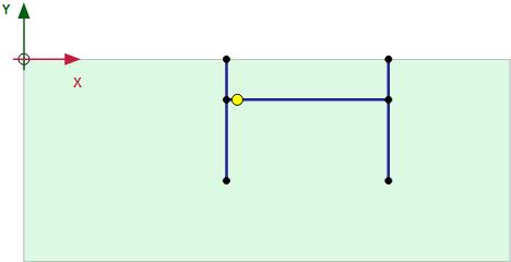 Modelling loads and structures - Structures mode Tunnels Figure 70: Representation of connections in the model Note that the a connection can be created only if one of the end points of the custom