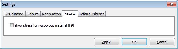 toggled on/off in the Results tabsheet of the Settings window (Figure 250: Results tabsheet of the