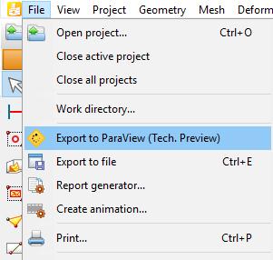 This is available in File menu of the Output Program (See Figure 262: Export to ParaView (on page 406)).