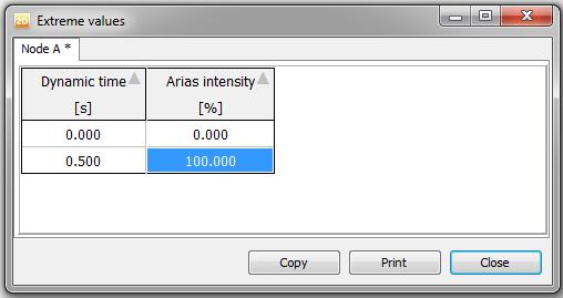 Curves Generating curves Figure 284: Arias curve generation In the top toolbar, two options are available for specifying conditions for the Arias Intensity curves.