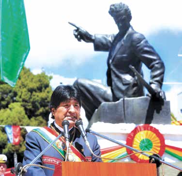 boliviana es una causa nacional y superior que está por encima de cualquier diferencia ideológica.