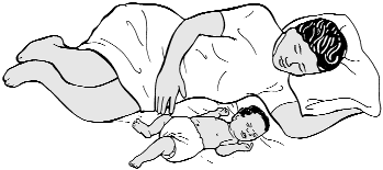 Es preferible usar sábanas y cobijas en lugar de colchas o de edredones de plumas. No se le debe poner demasiada ropa al bebé ni cubrirle la cabeza.