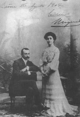 FOTOS RECUERDOS DE UNA VIDA El matrimonio Primo de Rivera, en 1902, año de su casamiento.