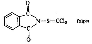 El folpet, derivado del ácido o ftálico, y el captano, derivado del ácido tetrahidroftálico, son compuestos con toxicidad muy aguda para los mamíferos y con baja