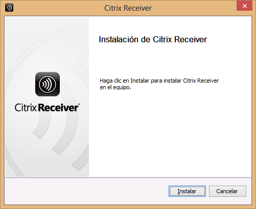 Instalación y configuración para WINDOWS Descargar el cliente Citrix Receiver para