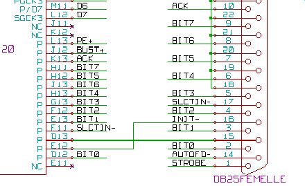 Eeschema Líneas de conexión (Wires) para las conexiones normales.