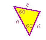J. D. Godino y F. Ruiz Ejercicio: 10. He aquí una serie de triángulos con unas medidas determinadas. Trata de construirlos.