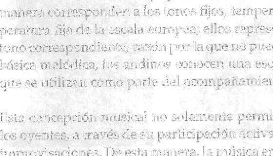 La música andina no es solamente música interesante que quizás despierte el interés etnológico, es mucho más.