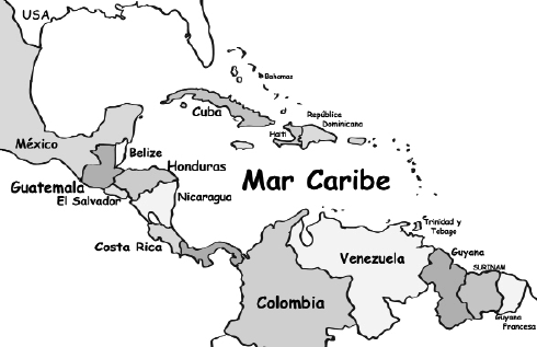 Espacio cultural: Los países del Caribe En la región del Caribe hay muchas islas (islands), grandes y pequeñas, y muchos países.