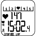 Tiempo por lap Sport zones / Zona objetivo de frecuencia cardiaca / Zona objetivo de velocidad/ritmo Frecuencia