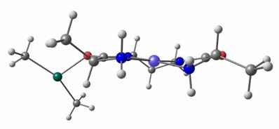 Capítulo 6: Estudio teórico de la reacción de adición de dietilzinc a benzaldehído Para llevar a cabo este estudio teórico a nivel DFT (B3LYP), se investigó el origen de la enantioselectividad en la