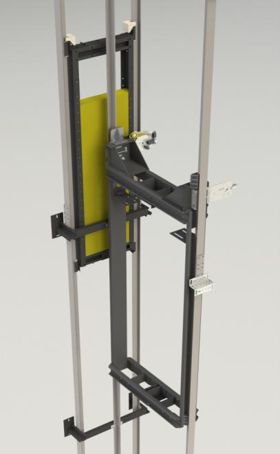 Este ascensor es ideal para sustitución de ascensores existentes. - Foso mímo: a partir de 250 mm - Suspensión: 1:1 o 2:1 - Velocidad: hasta 1.