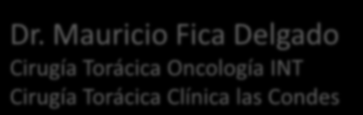 Cirugía Torácica Oncología INT