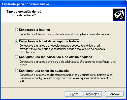 5. Conexión desde Windows XP Para conectar desde Windows XP seguimos estos pasos: Vamos a Inicio Configuración Panel de