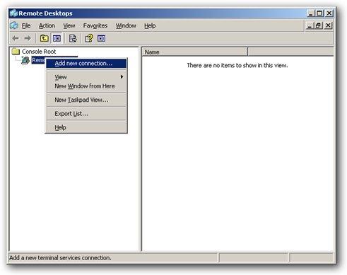 Administración de Escritorios Remotos Con Windows 20003 server se puede administrar múltiples escritorios remotos, dentro de Administrative Tools