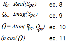 Fugura 2, Impedancia de Thevenin Analíticamente se determina la impedancia de Thevenin (ec.5) Ahora las partes real e imaginaria de la impedancia de Thevenin se sustituyen en la expresión 6.