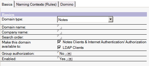 Captura de pantalla 4: Configuración de LDAP de Lotus Domino En la configuración del servidor uno debe editar las credenciales bajo la