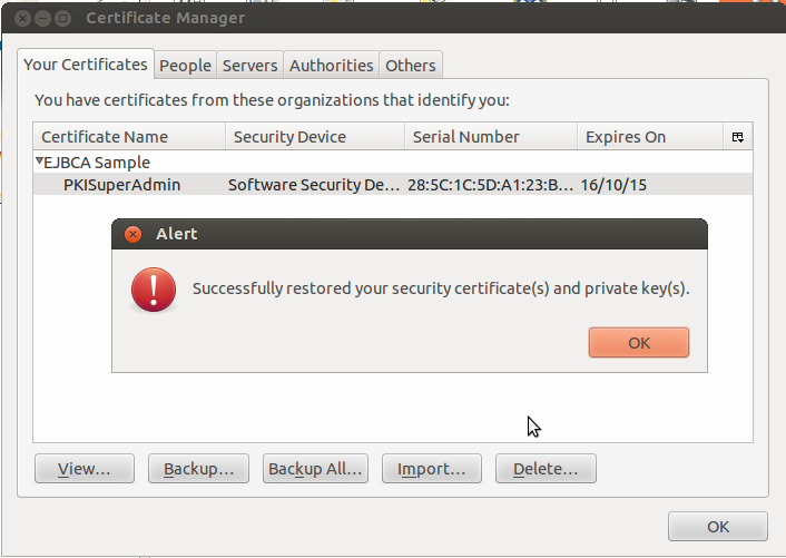 244 no utiliza el almacén de certificados de Windows), en el momento que solicite la contraseña, ésta debe ser la que se ha predefinido en el registro.