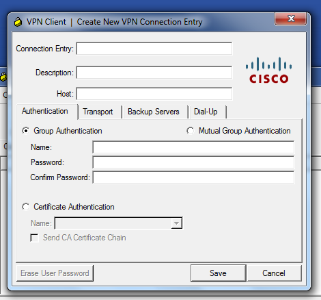 PASO 9 De clic en el botón New para configurar una nueva conexión PASO 10 Para crear la conexión VPN ingrese los datos que le fueron proporcionados al contratar el servicio Seleccione un nombre para