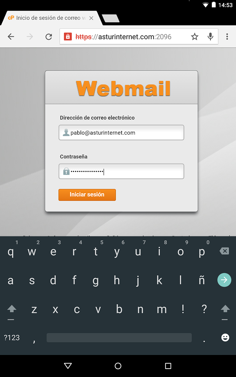 3 Acceder a Webmail + Correo electrónico El cajetín correo incluye las siguientes herramientas: Cuentas de email: aquí podrá encontrar información para añadir, borrar y trabajar con su cuentas de