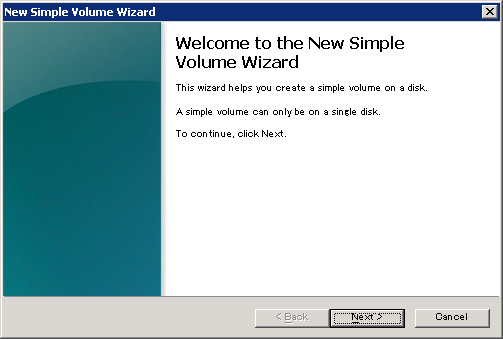 Volumen simple 1 En Windows Storage Server, navegue hasta [Start (Inicio)] - [All Programs (Todos los programas)] - [Administrative Tools (Herramientas administrativas)] - [Computer Management