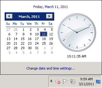 Capítulo 7 Configuraciones varias Configuración de fecha y hora Esto muestra cómo configurar el reloj de Windows Storage Server.
