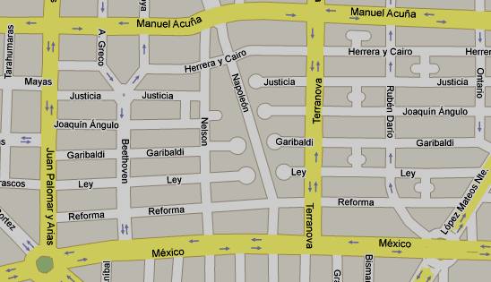 25 Guadalajara Foráneo: Avenida México # 3016 esquina con Avenida Beethoven Colonia Juan Manuel