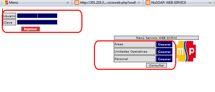117 Figura 4.2. Generación de xml para el Servicio Web SCRHI. Figura 4.3. Ejemplo de Cliente para el Servicio Web SCRHI.