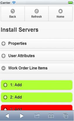 órdenes de servicio Workflow