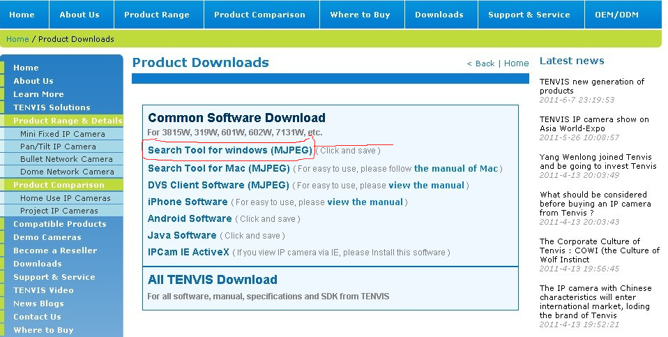 5.Download la herramienta de búsqueda e instalación SETUP.EXE. 6.Siga las instrucciones del manual del usuario.