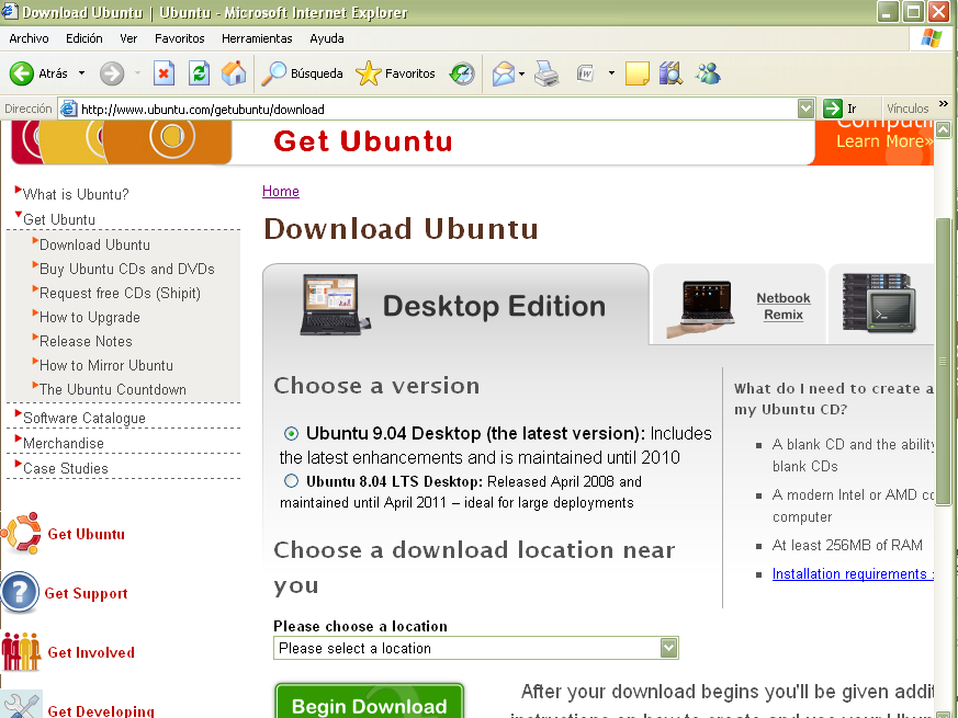 2. cómo conseguir una copia de ubuntu?