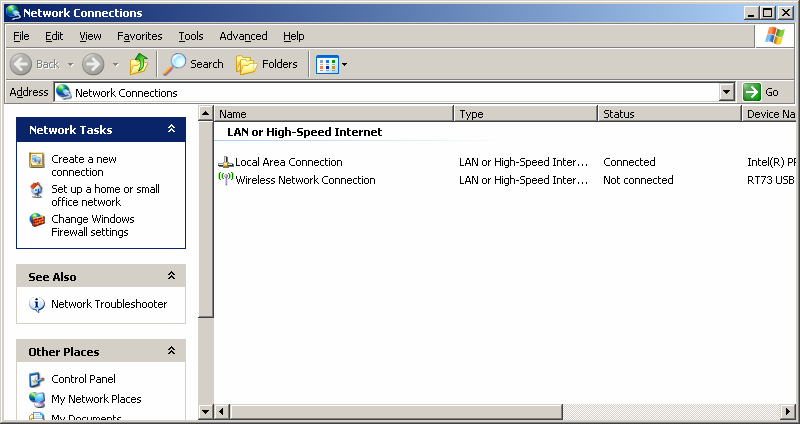 2-1 Conexión inicial de LAN inalámbrica (Windows 2000) Interfaz de red Windows 2000 no admite la configuración de red inalámbrica.