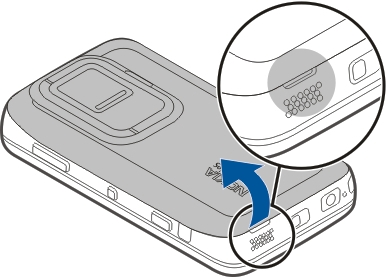 Configurar el dispositivo 9 1 Para impedir que la batería se suelte, ponga el dispositivo de modo que la cubierta posterior quede hacia arriba.