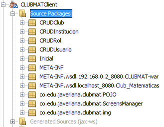 Vaya a File >> Open Project >> CLUBMATClient >> Click en Open Project. Nota: El proyecto CLUBMATClient se encuentra en el archivo [CLUBMAT]ICodigo.