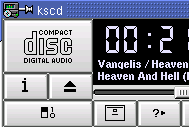 Capítulo 13. Aplicaciones de Audio, Películas y Vídeo 13.1.3. Reproductor de CDs Kscd Aunque puede reproducir CDs con XMMS, describiremos brevemente uno de los reproductores de CDs disponibles en Mandrake Linux, este es Kscd.