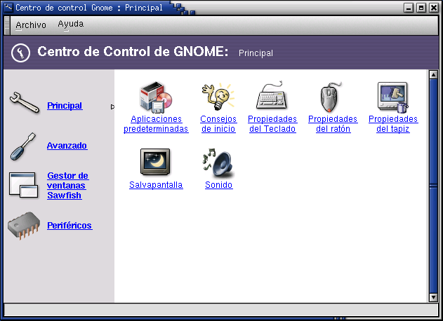 Capítulo 9. Usando GNOME A pesar que la información contenida en el Navegador de ayuda de GNOME es precisa, la misma se considera un poco desactualizada.