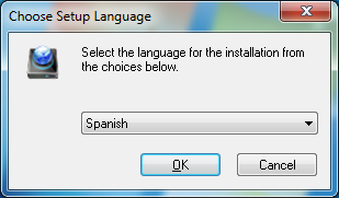 Seleccione un idioma. Seleccione el idioma en el que desee ejecutar la instalación. 1.