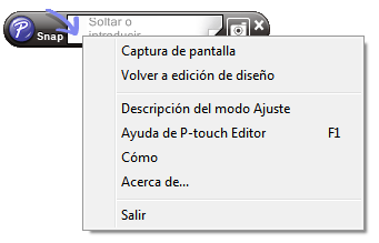 1-2. Inicio de la Ayuda de P-touch Editor A continuación se muestra un ejemplo para Windows Vista.