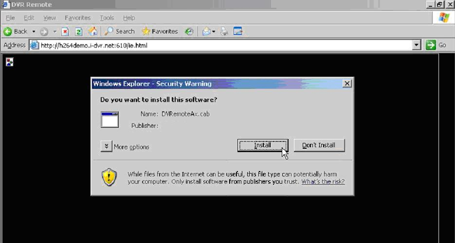 APENDICE II Visualizacion remota Intalacion de los ActiveX con Internet Explorer.