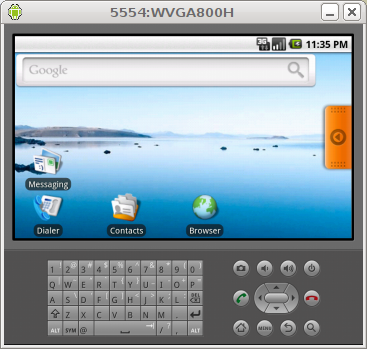 Emulador de Android El emulador incluye una consola a la que se puede conectar por telnet: telnet localhost <puerto> El puerto suele ser el 5554, como en el ejemplo de la imagen.