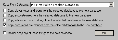 File Menu Vamos a crear una BD para que guarde las estadísticas de nuestras sesiones de hold em con límite en una mesa de 10 jugadores. File Maintain database names.