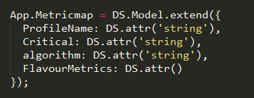Los atributos que no tienen un tipo definido como por ejemplo string, tomarán el valor por defecto que se encuentre en los datos JSON con los que se van a rellenar estos modelos.