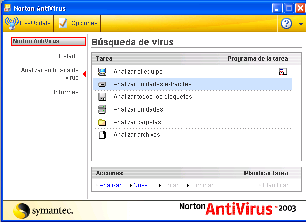 Informática I Unidad 2 Realizará una búsqueda de virus en toda la computadora. Realizará una búsqueda de virus en todas las unidades extraíbles que se encuentren instaladas en la computadora.