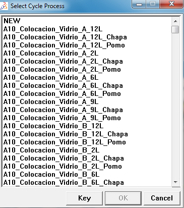 Figura 2.13 Principales comandos de la ventana de equipos. 2.1.6.5. DECLARACIÓN DE PROCESOS.